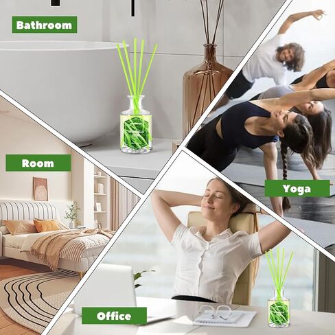 SCENTORINI Citronella Reed Diffuser Set, 6.7 Fl Oz Scent Diffusers for Home, Citronella Oil Reed Diffusers Bedroom Decor Bathroom Decorations, Suitable for Patio Camping Outdoor/Indoor Use in Saudi Arabia