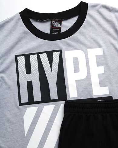 طقم شورت رياضي للأولاد من Mad Game - تي شيرت عالي الأداء وشورت رياضي - قميص جاف وشورت كرة السلة للأولاد (8-18) in Kuwait