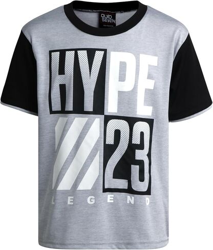 طقم شورت رياضي للأولاد من Mad Game - تي شيرت عالي الأداء وشورت رياضي - قميص جاف وشورت كرة السلة للأولاد (8-18) in Kuwait