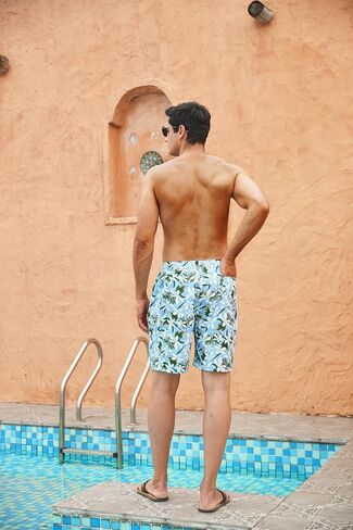 Enlision Mens Swim Trunks Quick Dry Swimwear Summer Hawaiian Swimming Beach Shorts with Pocket Bathing Suits for Men in Saudi Arabia