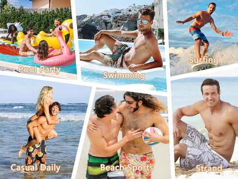 Enlision Mens Swim Trunks Quick Dry Swimwear Summer Hawaiian Swimming Beach Shorts with Pocket Bathing Suits for Men in Saudi Arabia