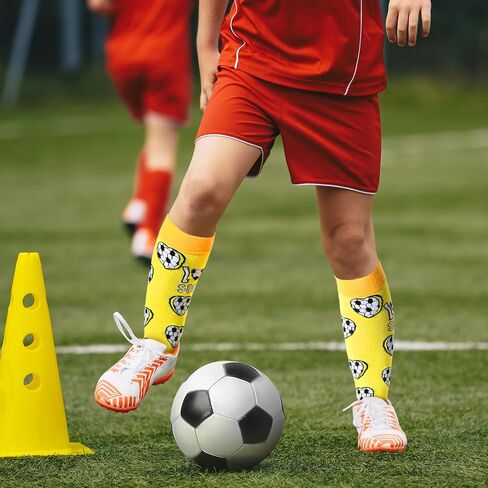 Silicherry 3 Pair Love Heart Soccer Socks for Girls Women Knee High Youth Sport Socks Girls' Athletic Socks in Saudi Arabia