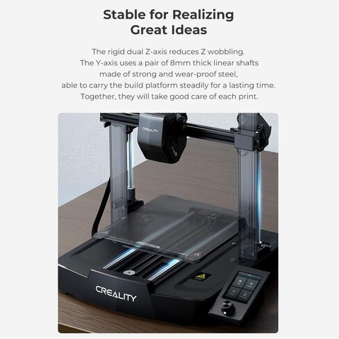 Creality Ender 3 V3 SE 3D Printer, Max Speed 250mm/s Faster Printing Upgrade CR Touch Auto Leveling Sprite Direct Drive Extruder Dual Z-Axis Ender 3D Printers, Printing Size 8.66x8.66x9.84 inch in Saudi Arabia