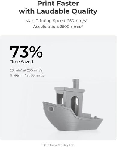 Creality Ender 3 V3 SE 3D Printer, Max Speed 250mm/s Faster Printing Upgrade CR Touch Auto Leveling Sprite Direct Drive Extruder Dual Z-Axis Ender 3D Printers, Printing Size 8.66x8.66x9.84 inch in Saudi Arabia