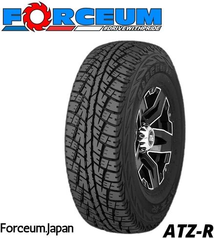 Forceum ATZ-R A/T All-Terrain Off-Road Light Truck Radial Tire-31X10.50R15LT 31X10.50X15 31X10.50-15 109Q نطاق التحميل C LRC 6-Ply BSW جدار جانبي أسود in Kuwait