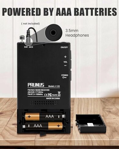 راديو الجيب PRUNUS AM FM، بطارية راديو رقمية تعمل مع إعداد مسبق، راديو Walkman المحمول، مؤقت، ساعة منبه، زر قفل للمشي/المباراة الرياضية/السفر in Kuwait