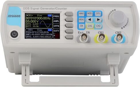 عداد مولد إشارة LABFENG DDS، شاشة LCD مقاس 2.4 بوصة، عالية الدقة ثنائية القناة، مقياس تردد مولد وظيفة الموجي 200MSa/s (JDS6600-15MHz) in Kuwait