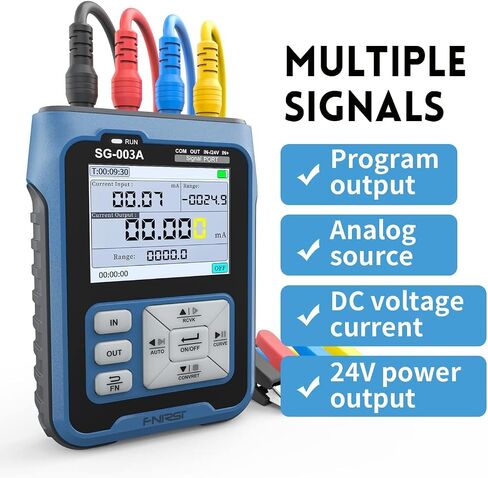 SG-003A Signal Generator - 0-24mA 0-24V Current Voltage Adjustable Analog Simulator, Preset Value, Real-time Curve, Historical Record, Multiple Signal Programmable Function Generator in Saudi Arabia