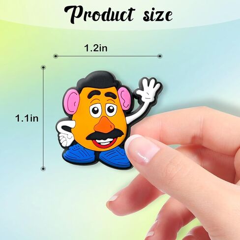 20 قطعة من حليات تزيين الأحذية الكرتونية لسدادات التمساح، إكسسوارات ساحرة كرتونية لطيفة لصالح حفلات الأطفال in Kuwait