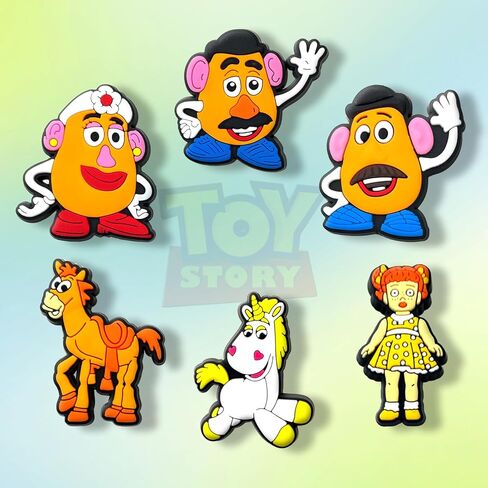 20 قطعة من حليات تزيين الأحذية الكرتونية لسدادات التمساح، إكسسوارات ساحرة كرتونية لطيفة لصالح حفلات الأطفال in Kuwait