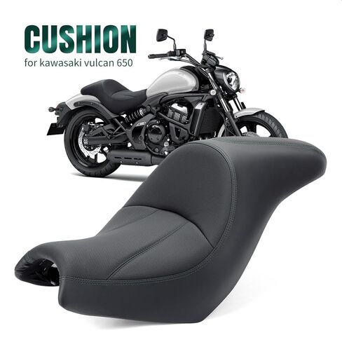 FIASRAC One Piece Rider Driver Passenger Seat Kit For Kawasaki Vulcan 650 VN650 2015 2016 2017 2018 2019 2020 2021 2022 2023 (Avocado Green Line) in Saudi Arabia