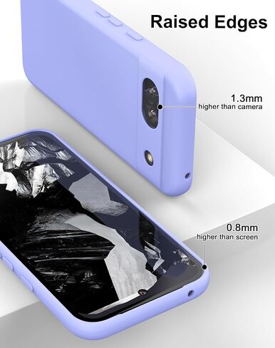 for Google Pixel 8a Case (2024) TPU Silicone Phone Case with Camera Protection Soft Interior Slim Fit Flexible Back Cover for Pixel 8a - Beige in Saudi Arabia
