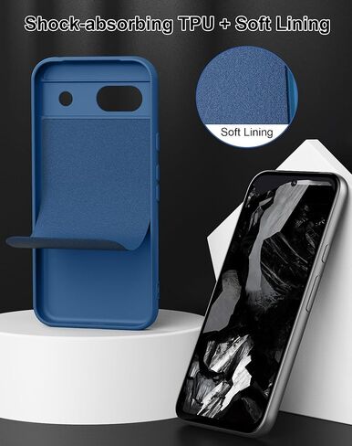 for Google Pixel 8a Case (2024) TPU Silicone Phone Case with Camera Protection Soft Interior Slim Fit Flexible Back Cover for Pixel 8a - Beige in Kuwait