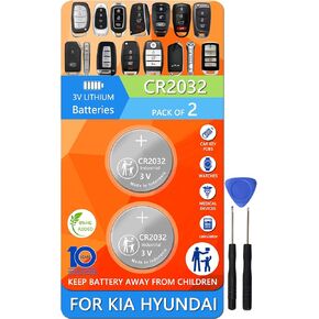 Key Fob Replacement Batteries for Hyundai KIA (Elantra Sonata Tucson Santa Fe Accent Kona Palisade Sportage Sorento Soul Forte Optima K5 Rio Sedona NIRO Seltos EV6 etc.) Key Remote in Kuwait