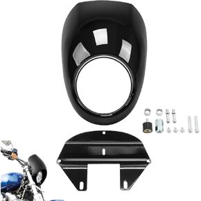 Headlight Fairing Mask Front Cowl Fork For Harley Sportster Dyna FX XL 883 1200 in Saudi Arabia