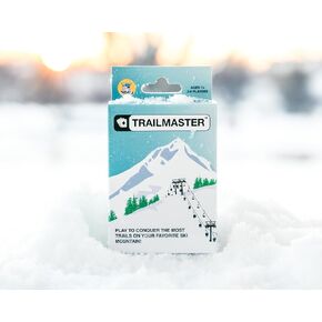 لعبة بطاقة Trailmaster، لعبة بناء درب الجبل الإستراتيجية للمتزلجين، هدية للمتزلجين والمتزلجين على الجليد، ليلة ألعاب عائلية خالية من الشاشة، ألعاب السفر in Kuwait