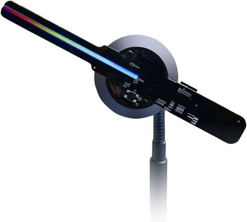 Missyou 3D Hologram Fan,3.5" 3D Hologram Projector Advertising Display with 700 Video Library and Remote for Business Store Signs,Bar,Casino,Party,halloween in Kuwait