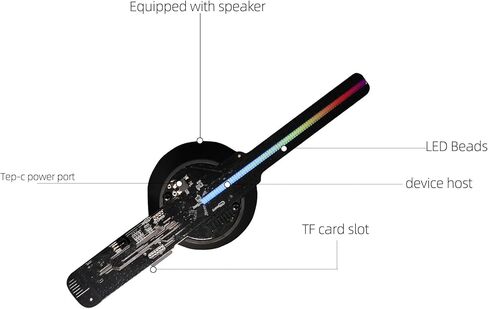 Missyou 3D Hologram Fan,3.5" 3D Hologram Projector Advertising Display with 700 Video Library and Remote for Business Store Signs,Bar,Casino,Party,halloween in Kuwait