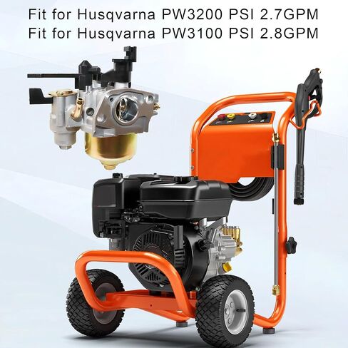 طقم المكربن ​​متوافق مع Husqvarna PW3200 3200PSI 2.7GPM PW3100 3100 PSI 2.8GPM، استبدل PW3200 بحشوات قابس شرارة فلتر الهواء in Saudi Arabia