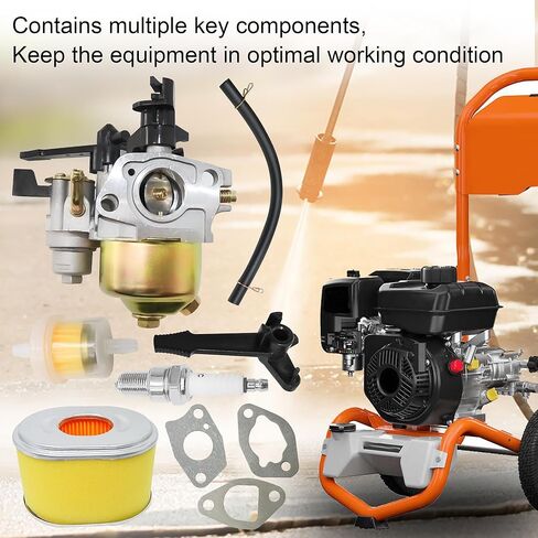 طقم المكربن ​​متوافق مع Husqvarna PW3200 3200PSI 2.7GPM PW3100 3100 PSI 2.8GPM، استبدل PW3200 بحشوات قابس شرارة فلتر الهواء in Saudi Arabia