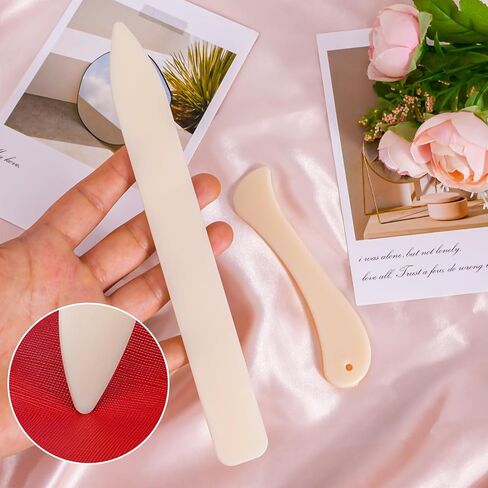 2pcs Bone Folder Scoring Folding Crafts Creasing Paper Tool for DIY Handmade Leather Burnishing, Paper Craft, Card Making, Scrapbooking, Bookbinding in Saudi Arabia