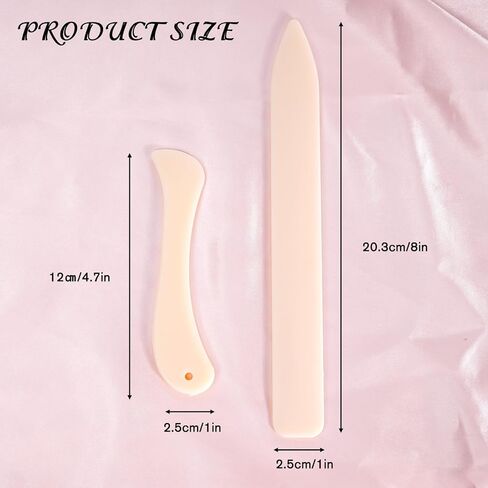 2pcs Bone Folder Scoring Folding Crafts Creasing Paper Tool for DIY Handmade Leather Burnishing, Paper Craft, Card Making, Scrapbooking, Bookbinding in Saudi Arabia