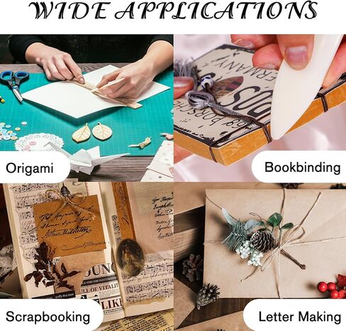 2pcs Bone Folder Scoring Folding Crafts Creasing Paper Tool for DIY Handmade Leather Burnishing, Paper Craft, Card Making, Scrapbooking, Bookbinding in Saudi Arabia