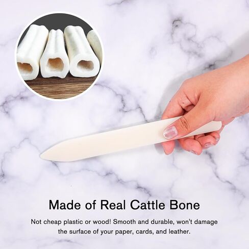 2pcs Bone Folder Scoring Folding Crafts Creasing Paper Tool for DIY Handmade Leather Burnishing, Paper Craft, Card Making, Scrapbooking, Bookbinding in Saudi Arabia