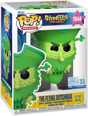 Funko Pop! Movies: The Spongebob Movie - The Flying Dutchman - Glow in The Dark - Amazon Exclusive - Collectable Vinyl Figure - Gift Idea - Official Merchandise - Toys for Kids & Adults in Saudi Arabia