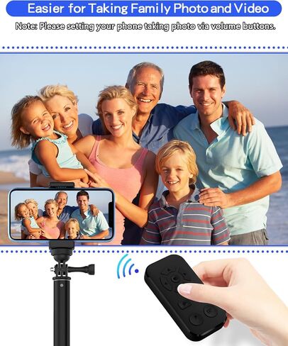 Wireless Camera Remote Shutter for Smartphones (2 Pack), zttopo Wireless Phone Camera Remote Control Compatible with iPhone/Android Cell Phone - Create Amazing Photos and Selfies, Wrist Strap Included in Saudi Arabia