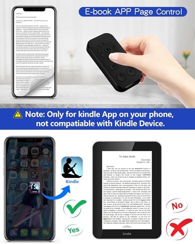 Wireless Camera Remote Shutter for Smartphones (2 Pack), zttopo Wireless Phone Camera Remote Control Compatible with iPhone/Android Cell Phone - Create Amazing Photos and Selfies, Wrist Strap Included in Saudi Arabia