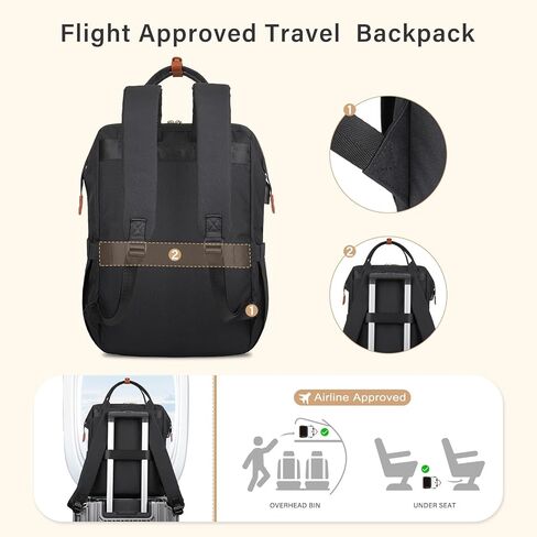 MOSISO 15.6 inch Laptop Backpack with USB Charging Port&Front Corduroy Pocket&Compatible with MacBook Air 15 inch Case 2025-2023, Leopard Grain Hard Case & Keyboard Cover & Screen Protector, Black in Saudi Arabia