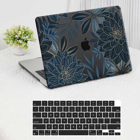 حافظة ليوبارد لجهاز ماك بوك برو 14 بوصة 2025-2021 M5 M4 M3 M2 M1 Pro/Max Chip A3434 A3112 A3185 A3401 A2918 A2992 A2779 A2442، غلاف بلاستيكي صلب بطباعة حيوان الفهد وغطاء لوحة المفاتيح، طباعة جلد الفهد الأسود in Kuwait