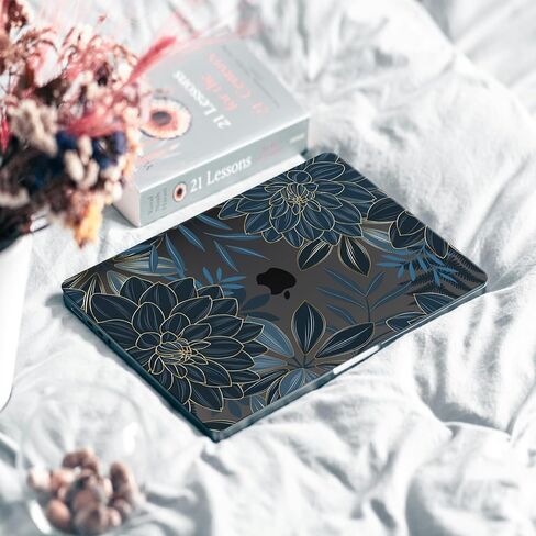 حافظة ليوبارد لجهاز ماك بوك برو 14 بوصة 2025-2021 M5 M4 M3 M2 M1 Pro/Max Chip A3434 A3112 A3185 A3401 A2918 A2992 A2779 A2442، غلاف بلاستيكي صلب بطباعة حيوان الفهد وغطاء لوحة المفاتيح، طباعة جلد الفهد الأسود in Kuwait