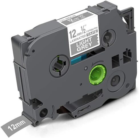 12mm TZe-White-Label TZ231 TZ 231 131 Black On White Laminated Tape Compatible with Label Printer Models for Part Number TZ231(Black on Silver) in Saudi Arabia