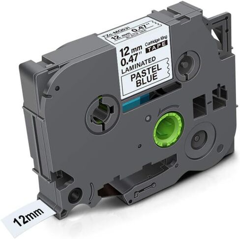 12mm TZe-White-Label TZ231 TZ 231 131 Black On White Laminated Tape Compatible with Label Printer Models for Part Number TZ231(Black on Silver) in Saudi Arabia