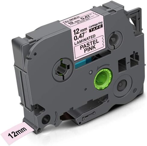 12mm TZe-White-Label TZ231 TZ 231 131 Black On White Laminated Tape Compatible with Label Printer Models for Part Number TZ231(Black on Silver) in Saudi Arabia