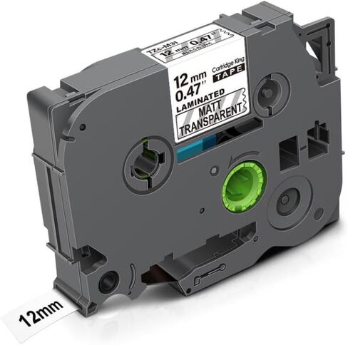 12mm TZe-White-Label TZ231 TZ 231 131 Black On White Laminated Tape Compatible with Label Printer Models for Part Number TZ231(Black on Silver) in Saudi Arabia