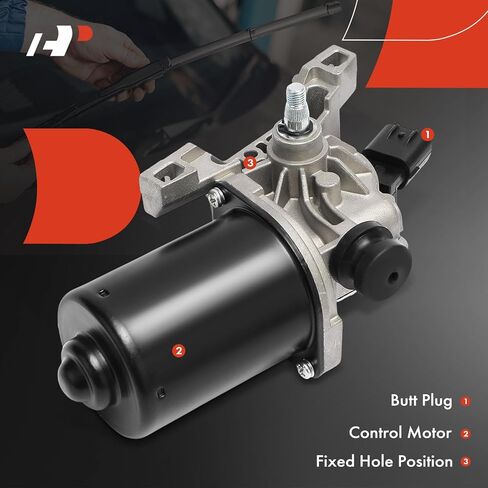 A-Premium Front Windshield Wiper Motor Compatible with Toyota Highlander 2014 2015 2016 2017 2018 2019, 5-Pin, Left Hand Drive, Replace# 851100E060 in Saudi Arabia