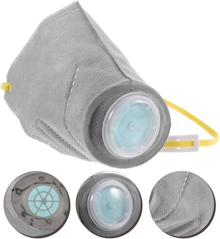 STOBOK Adjustable Dog Gas Maskss Dog Muzzle Reusable Puppy Masks Breathable Dog Mouth Protection Masks Filter Air Pollutants for Small Large Dogs L Dark Grey in Kuwait