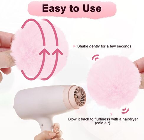 M METERXITY 12 قطعة من كرات الفراء الصناعي، 2.4 بوصة/ 6 سم كرات كرات ناعمة منفوشة من فراء الأرنب الصناعي مع حلقة مرنة للقبعات/الحقائب/سلاسل المفاتيح/إكسسوارات الحياكة/الحرف اليدوية اليدوية [أرجواني غامق] in Kuwait