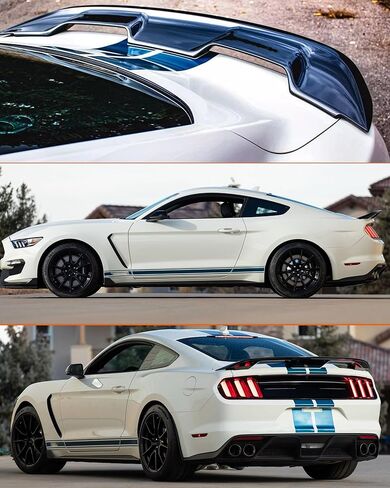 Gloss Black Rear Spoiler Wing Compatible with 2015-2023 Ford Mustang 2-Door Models ABS Trunk Wing Spoiler in Saudi Arabia