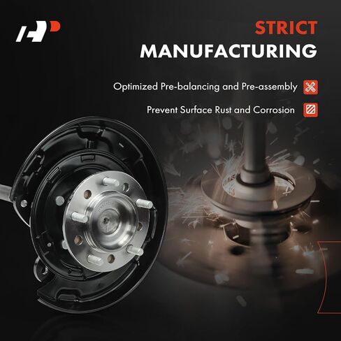 مجموعة عمود المحور الأيمن الخلفي A-Premium متوافقة مع Toyota Tundra 2007-2014 4.0L، Tundra 2010-2016 4.6L، Tundra 2007-2009 4.7L، جانب الركاب in Saudi Arabia