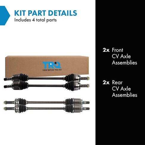 TRQ CV Axle Shaft Assembly Set Front & Rear Compatible with 2014-2018 Subaru Forester in Saudi Arabia