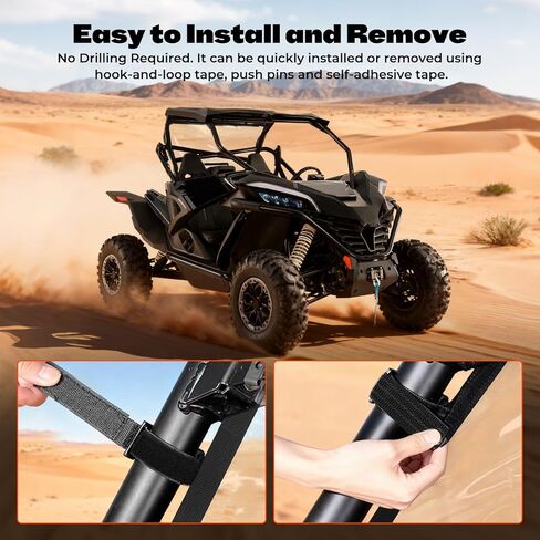 JERBOR UTV زجاج أمامي ناعم مقاوم للمطر والثلج مناسب لـ CFMOTO ZForce 950 HO HOEX 2020-2024، لـ CFMOTO ZForce 950 Sport 2020-2022، درع ناعم UTV مقاوم للماء in Saudi Arabia