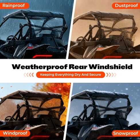JERBOR UTV زجاج أمامي ناعم مقاوم للمطر والثلج مناسب لـ CFMOTO ZForce 950 HO HOEX 2020-2024، لـ CFMOTO ZForce 950 Sport 2020-2022، درع ناعم UTV مقاوم للماء in Saudi Arabia