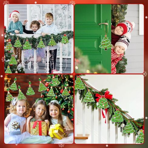 مجموعة تلوين رجل خبز الزنجبيل لعيد الميلاد 40 قطعة، زخارف فنية لتلوين ورق عيد الميلاد مع الحبال والأقلام الملونة لحفلات عيد الميلاد وأنشطة الفصل الدراسي المنزلي، وزخارف عيد الميلاد المعلقة in Kuwait