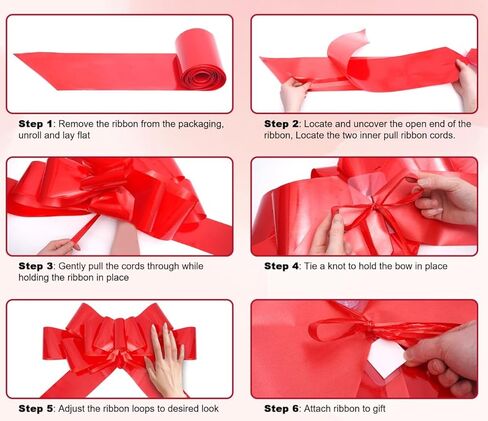 30 Inch Giant Red Car Bow - Extra Large Birthday Bow for Car, Big Gift Bow for Present, New Vehicle Accessories, Happy Birthday Ribbon Surprise in Saudi Arabia