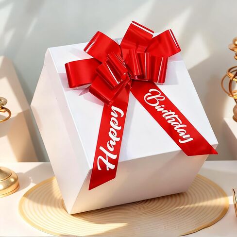 30 Inch Giant Red Car Bow - Extra Large Birthday Bow for Car, Big Gift Bow for Present, New Vehicle Accessories, Happy Birthday Ribbon Surprise in Saudi Arabia