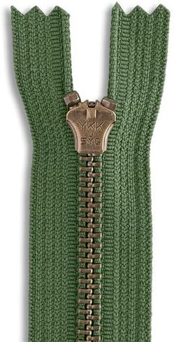 9 Inch Antique Brass Jean Zipper #5 Heavy Duty Metal Sewing Zipper for Jeans, Pants, Jackets, Bags, and DIY Craft Projects (Black) in Saudi Arabia